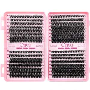 Premium Handmade Mega Volume Cluster Lashes Individual Segment Eyelashes Custom Design Provide Label DIY Lash Extension
