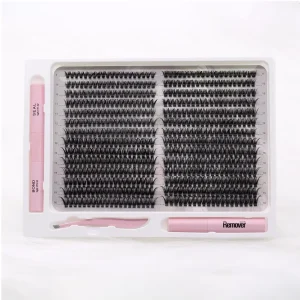 Premium Handmade Segment Lash Extension Kit Private Label DIY False Eyelash Sets with Free Sample