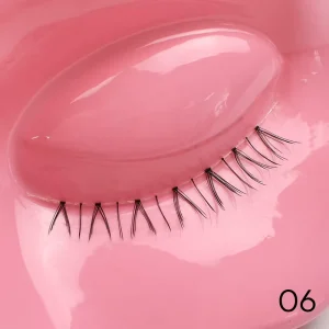 Premium Handmade clear Band Lashes Faux Mink Under Eye Lashes Full Strip Bottom Lashes