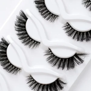 Premium J M Curl Russian 3D 4D 5D 6D Natural Synthetic Full Strip Eyelashes 0.07 OEM ODM False Eyelashes