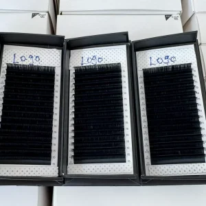Premium Korean PBT Easy Fan Eyelash Extension 0.03 M Curl 1s Blooming Eyelashes Soft Cashmere Lash Extensions