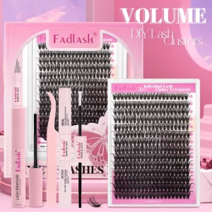 Premium Lash Clusters Bulk 10D 100D DIY Mixed C type 0.05mm Mix 10 20mm Thick False Eyelashes Fan shaped