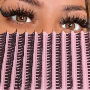 Premium Lash Clusters Bulk 10D 100D DIY Mixed C type 0.05mm Mix 10 20mm Thick False Eyelashes Fan shaped