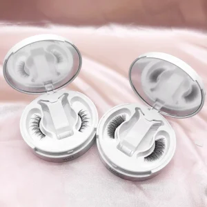 Premium Magnetic Synthetic Hair Set 2 Magnets DailyMakeup ODM OEM Private Label Hand Made 0.07MM Thick Natural Mix