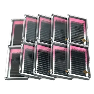 Premium Matte Black Classic Lash Extensions Individual Mix Length J B C D CC DD Curl Professional Eyelash Extension