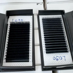 Premium Quality Matte Silk Easy Fan Eyelash Extension 0.03 LD Curl 1 Second Fan Lashes Professional Volume Lash Trays