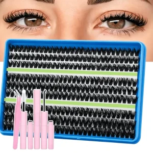 Premium Synthetic Individual Lash Extensions Cruelty Free Vegan Super Thin Band Lightweight All Day Comfort for Daily Casual 3D