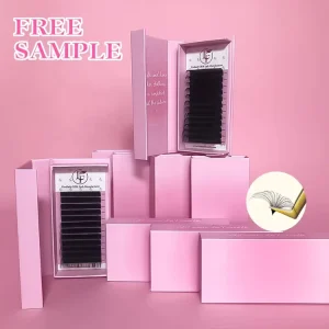 Premium Vegan Cruelty Free Handmade High Quality Volume Eyelash Extension Lash Trays Private Label Matte Extensions