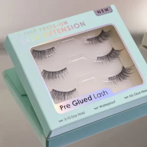 Premium Vegan Cruelty-Free Self-Adhesive False Eyelashes Natural Curl Full Strip Lashes Vendor Stick-On Eyelash