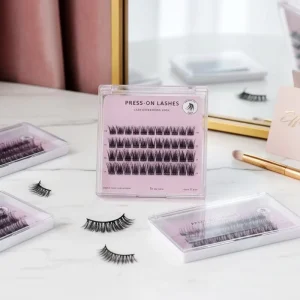Press Diy 3D Cluster Lashes No Glue Needed Self Adhesive Cruelty Free Super Thin Handmade Segment Pre Cut Pre Eyelash