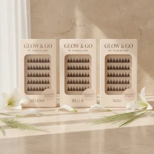Press On Lashes 3D Natural Fluffy Faux Mink Eyelashes Reusable Waterproof Eye Lashes For Beginners Daily Use Custom Accept