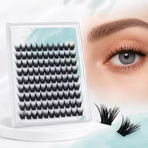 Press on Custom Eyelashes DIY logo Cluster Lashes Pre glued and Glue free Self adhesive Eyelash Suppliers