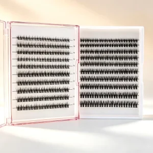 Press on Lash 100% 手工制作自粘式睫毛 DIY 簇状睫毛 无需胶水 防水 3 10 天持久不褪色 CE CPSR 英国 法国