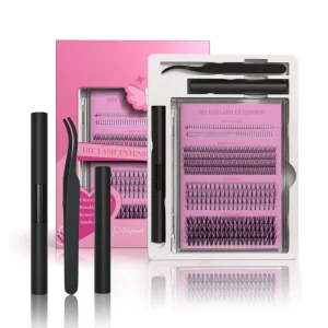 Pretty Manga Lash Clusters D Curl Custom Luxury Mink 30d 40d DIY Lash EXtensions Kit Customize
