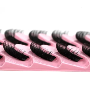 Price D Curl Faux Mink Lashes 10 Pairs Tray Lashes Russian Style Volume Strip Eyelashes