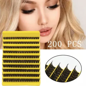 Princess Shiyu DIY Handmade Cluster Eyelash Extension Kit 10 Rows 50D 80D Individual Lashes Mixed Length Soft Custom