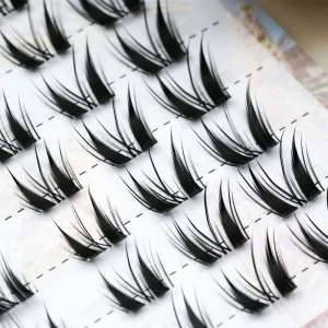 Princess Wispy Thick Cluster Lashes Large Capacity Soft Segmented Individual Eyelashes Self-adhesive