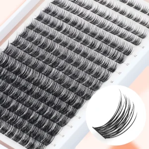 Private Brand DIY False Eyelash Lengthening Technique CC Individual Lashes Transparent Thermal Adhesive Tape Soft Set Cross