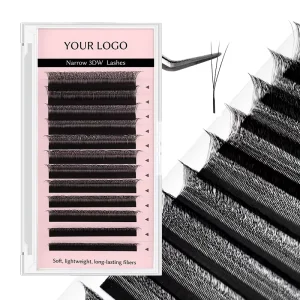 Private Label 0.07 W Shaped Lashes W 3D 5D 6D 10D Lash Extensions W Shape 5D Lash Extension for Beginner Friendly