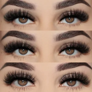 Private Label 10 15 20 25mm Curly 3D Real Mink Natural Eyelash Strip Lashes Vendor
