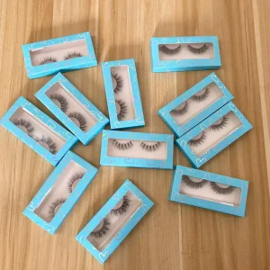 Private Label 100% Real Mink Natural Lash Strips Cat Eye Half Fox Lash