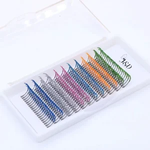 Private Label 12 Lines Christmas Lash Glitter Fairy Eyelashes Glitter Shinning Sparking Eyelash Extension