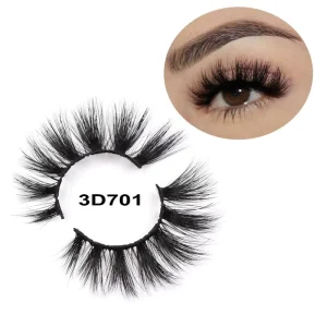 Private Label 15mm 18mm 5D 3D Natural Mink Full Strip Eyelashes Natural Mink Eyelashes Vendor Package Box