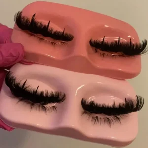 Private Label 16-25mm Eyelash Extension Strips Handmade 5D Eyelashes Fluffy Mink Lashes