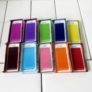 Private Label 16 Rows Mega Volume Lashes Korean PBT Fiber Lash Tray for Boutique Professional Eyelash Studios