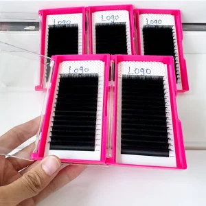Private Label 16 Rows Neat Root Silk Lashes Soft & Lightweight Volume Lashes for Customized Brand Lash Supplies