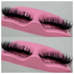 Private Label 25mm Mink Hair Eyelashes 3d Handmade Strip Lashes With Spikes Which Look Like Eyelash Extensions
