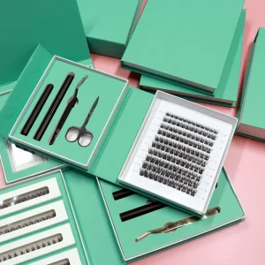 Private Label 3D Lash Cluster Kit Fluffy Cluster Lashes Kit Custom Logo Fluffy Lash Clusters