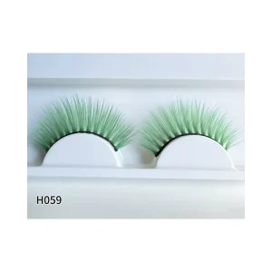 Private Label 3D Mink Fur False Eyelashes Natural Long Color Lashes Dramatic Colorful Lashes Made of Synthetic Hair