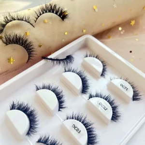 Private Label 3D Mink Lashes Fluffy Soft Full Thick Wispy Natural Long False Eyelashes Curly Lashes