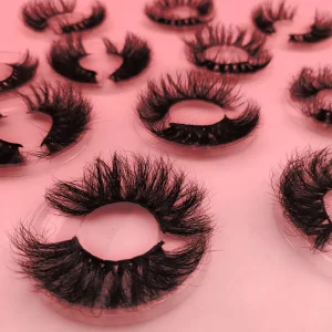 Private Label 3d Mink Lashes Custom Diamond Eyelash Packaging Box Own Brand Handmade 100% Real Mink Eyelashes