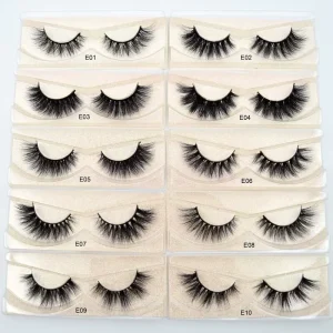 Private Label 3d Siberian Mink Eyelashes Customized Packaging 5d Mink Lashes Vendor E Series High Quality 3d Mink Eyelashes