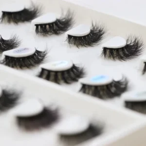 Private Label 5D Full Strip Fluffy Vegan Fake Faux Mink Eyelash Vendor 3D 15mm 18mm Luxury Faux Mink Lash