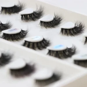 Private Label 5D Full Strip Fluffy Vegan Fake Faux Mink Eyelash Vendor 3D 15mm 18mm Luxury Faux Mink Lash