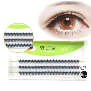 Private Label 8-16 mm C Crul Dovetail Lashes Natural Classic Fish Tail Lashes Faux Mink DIY Spiky Cluster Lashes