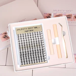 Private Label 8-16mm Superfine Band Double Layer With Bond and Seal Magnetic Box Segment Cluster DIY Lash Kit