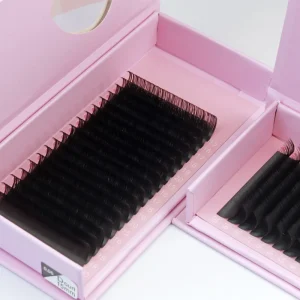 Private Label 8 25mm J B C CC D Curl Natural Soft Fluffy Volume Lash Extension Trays Eyelash Extensions Lashes