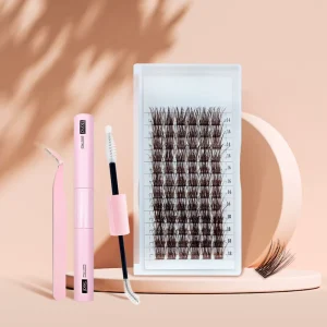 Private Label Brown Lash Clusters Diy Eyelash Extensions Private Label Lash Clusters Cluster Lash Kit
