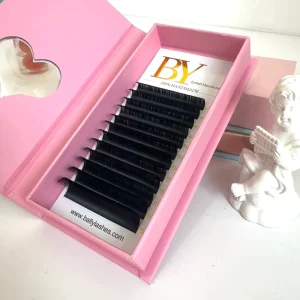 Private Label C CC D DD L LC LD M Curl Matte Black Individual 0.03 0.05 0.07 Silk Velvet Volume Eyelash Extensions