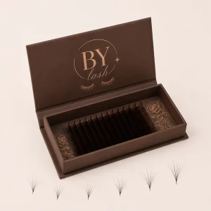 Private Label Cashmere Lash Custom Dark Brown Tray Light Brown 0.03 0.05 Lash Color Volume Eyelashes Extension Lash Supplier