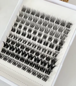 Private Label Cluster Lashes Popular Cluster Lashes Kit Wispy Soft DIY Cluster Lashes