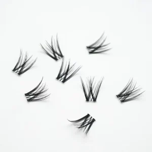 Private Label Cluster Lashes Popular Cluster Lashes Kit Wispy Soft DIY Cluster Lashes