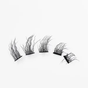 Private Label Cluster Lashes Wool Curly Eyelash DIY Wool Curling 3D Faux Mink Lashes Fluffy Segment Lash