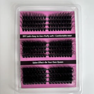 Private Label Cross border DIY Lash Cluster Kit D Curl Manga Cashmere Lashes With Spikes Custom Logo