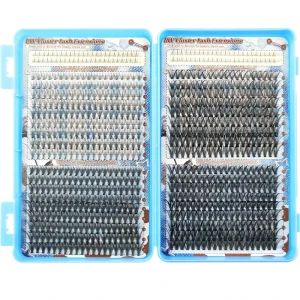 Private Label Custom DIY Segment Lashes Clusters Spike Lash Cluster Kit Thin Band DIY Cluster Eyelashes With Bottom