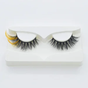 Private Label Custom Fluffy 12 18mm Colorful Wispy 100% Real 3d Mink Eyelashes